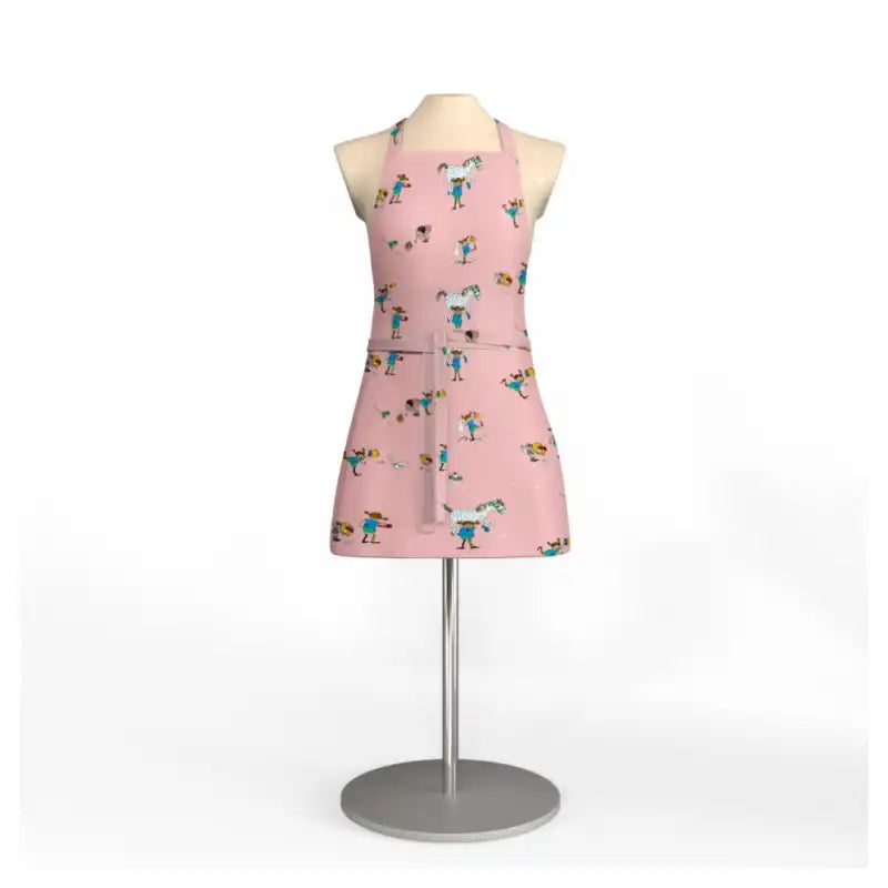 Pippi med vänner barnförkläde rosa - Textil