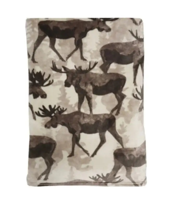 Pläd älg brun - Pläd