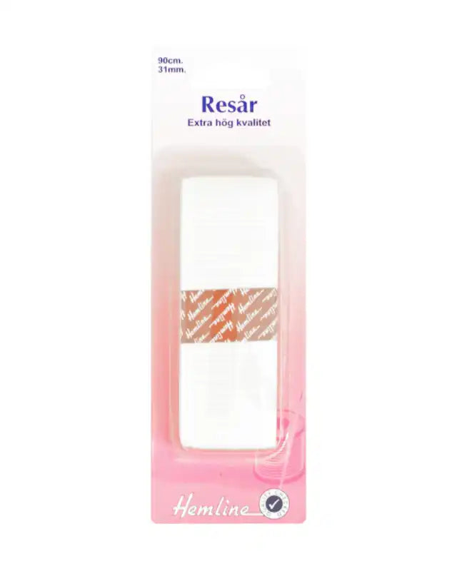Resår 31 mm vit - Sytillbehör