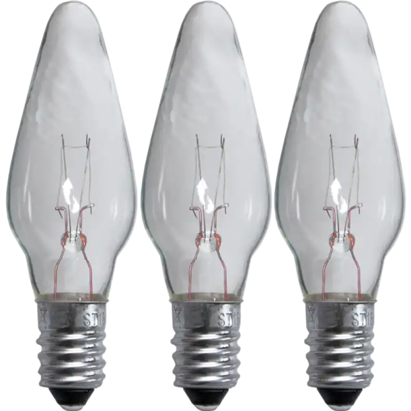 Reservlampa 3-pack E10 55V 3W - Reservlampa
