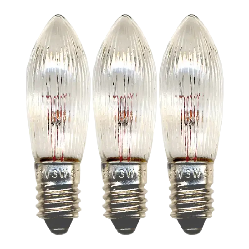 Reservlampa 3-pack E10 55V 3W - Reservlampa