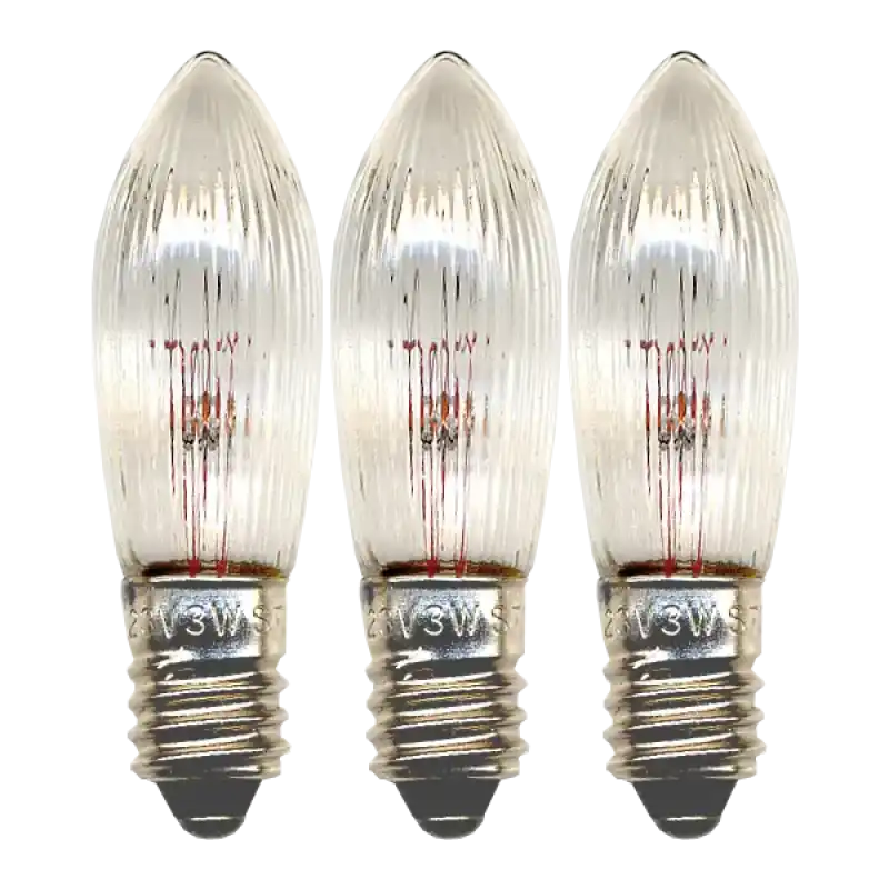 Reservlampa 3-pack E10 55V 3W - Reservlampa