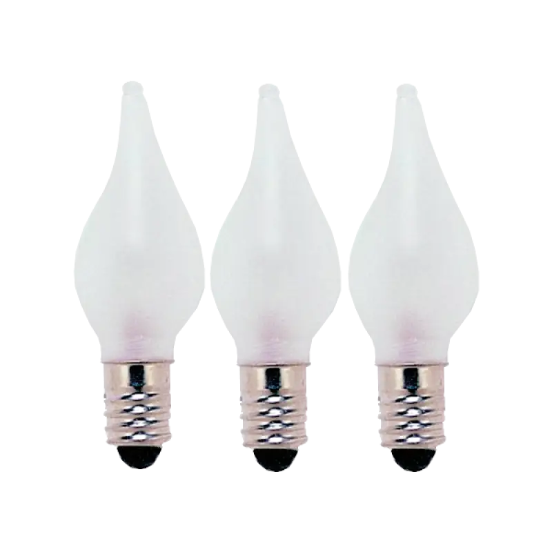 Reservlampa 3-pack frostad E10 55V 3W - Reservlampa