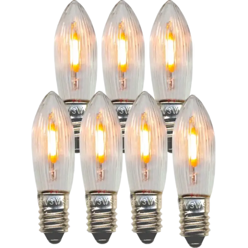 Reservlampa 7-pack E10 14-55V AC/DC LED - Reservlampa