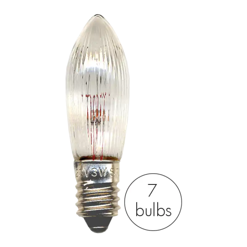 Reservlampa 7-pack E10 34 V 3 W - Reservlampa