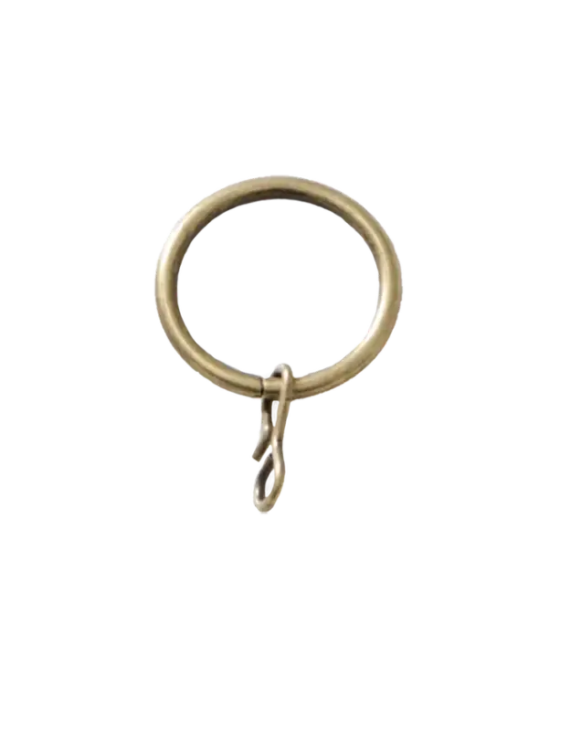 Ring antikmässing 10 st - gardinring