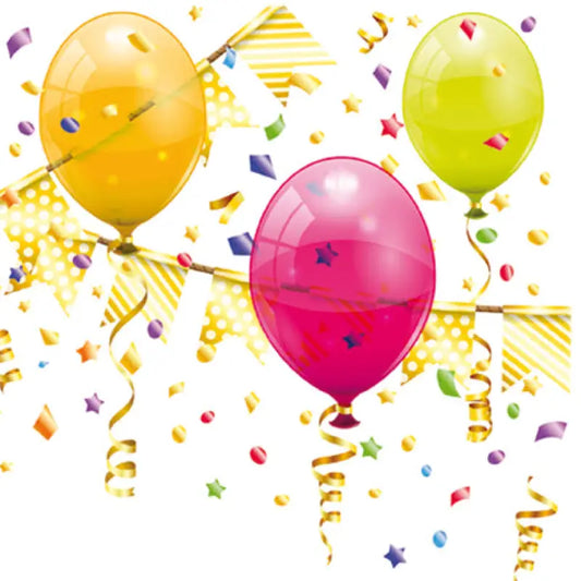 Servett Ballonger 33x33 cm - Servetter