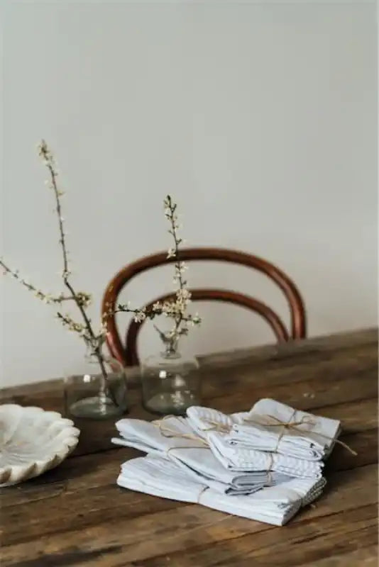 Servett/Duk 2-pack 45x45 cm ljus grå - Dukning