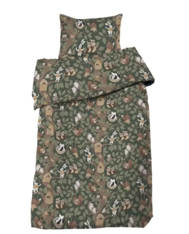 Skogsliv 2-dels Bäddset grön - sängkläder