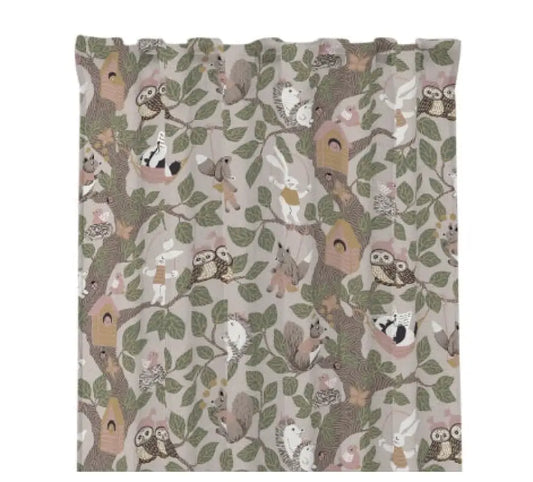 Skogsliv Gardinlängder 2-pack Beige - Gardinlängder