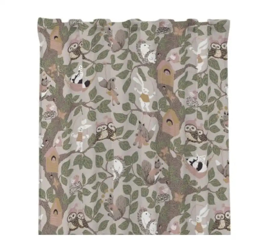Skogsliv Gardinlängder 2-pack Beige - Gardinlängder
