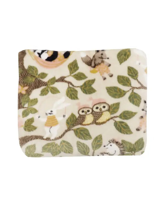 Skogsliv pläd beige - Pläd