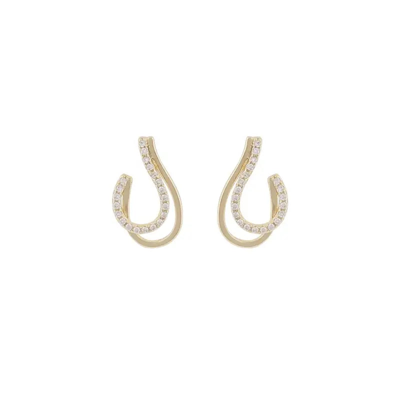 Snö Ace ear loop gold - Örhänge