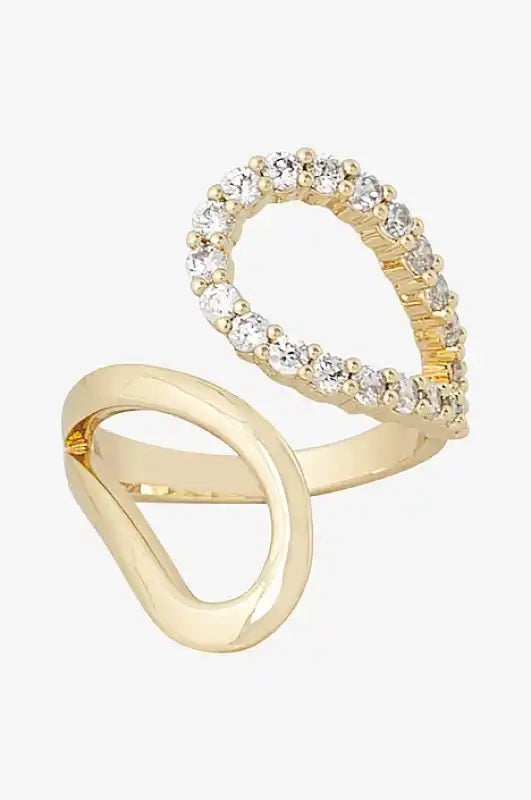 Snö Ace ring gold/clear S - ringar