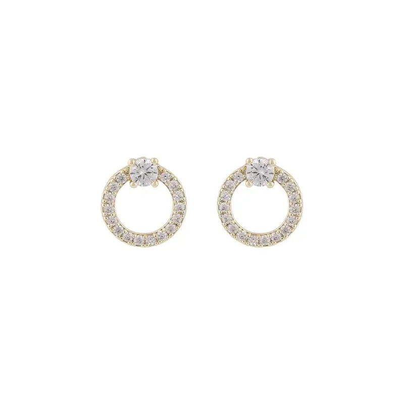 Snö Ace small ear gold/clear - Örhänge