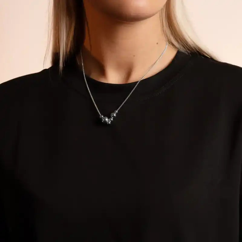 Snö Bennet neck 45 plain s - Silver