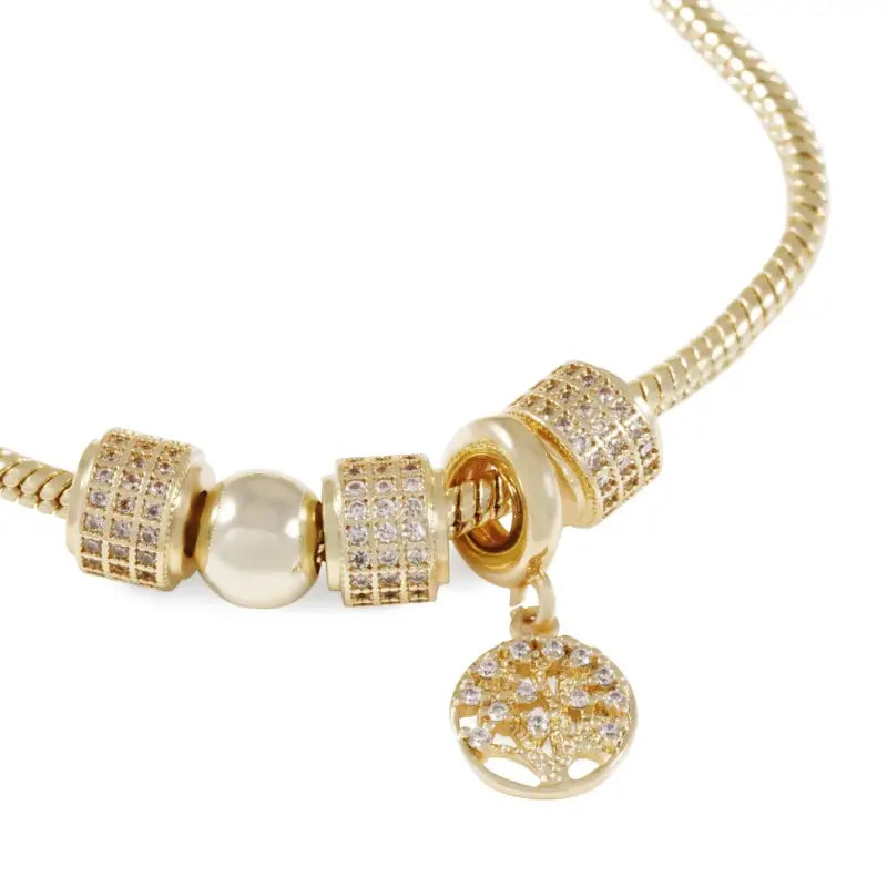 SNÖ Cicce coin brace gold/clear - Armband