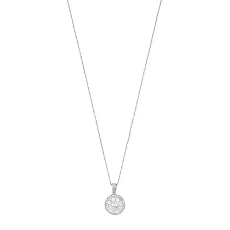 SNÖ Lex pendant neck 40 silver/clear - Halsband