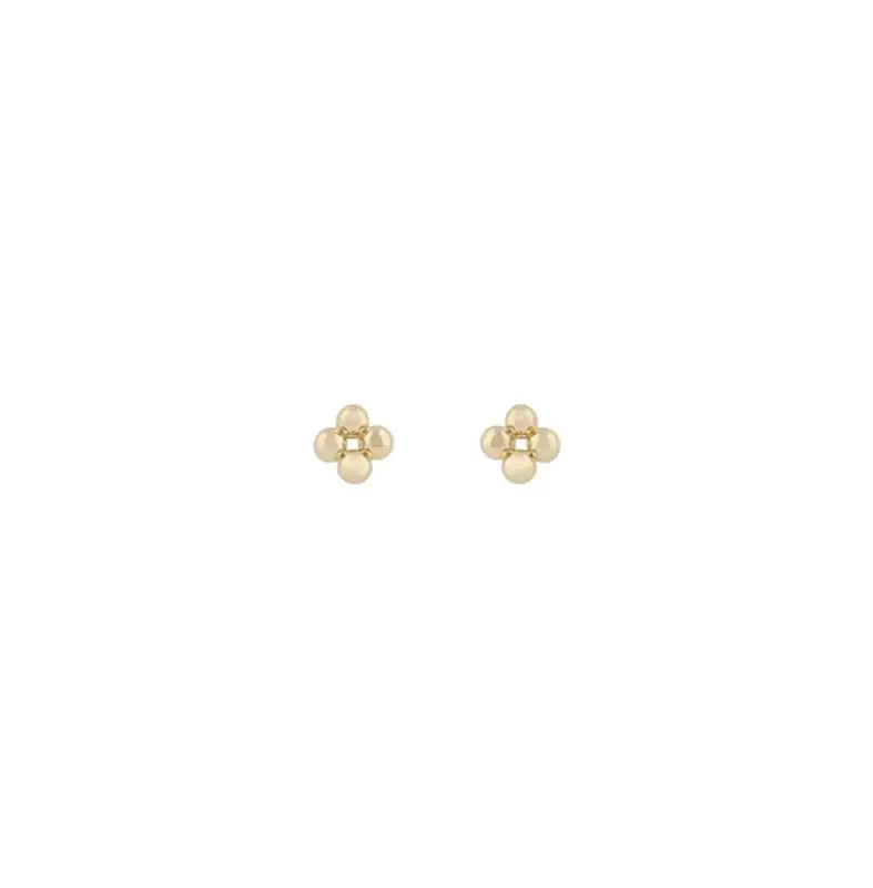 Snö Lise small ear plain gold - Örhänge