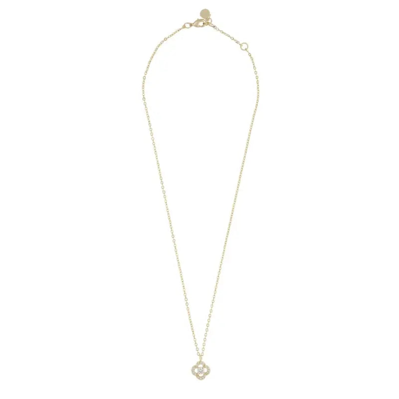 Snö Sally pendant neck 42 cm gold/clear - Halsband
