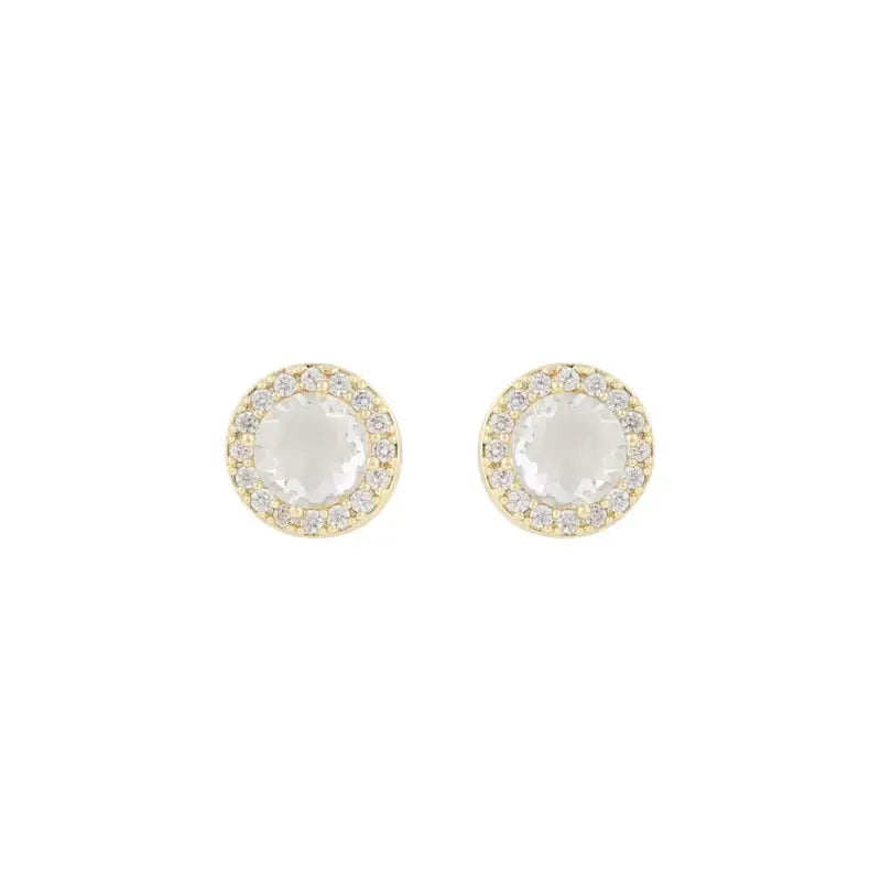 Snö Seine ear gold/clear - Örhänge