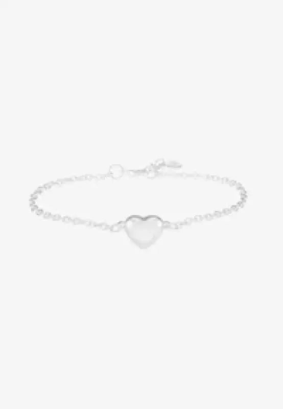 Snö Small Card chain brace plain silver - Armband