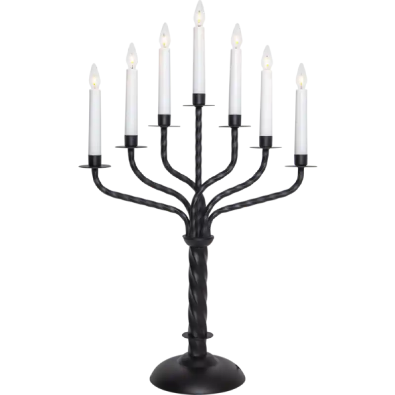 ST Bore ljusstake svart - Adventsljusstake