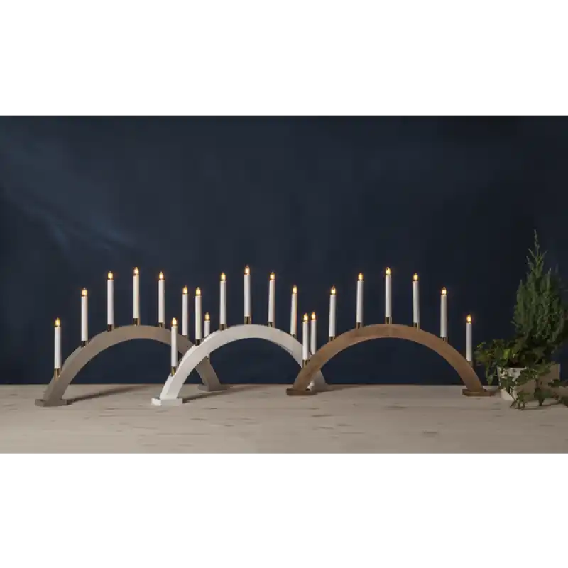 ST Gillian Ljusstake vit - Adventsljusstake