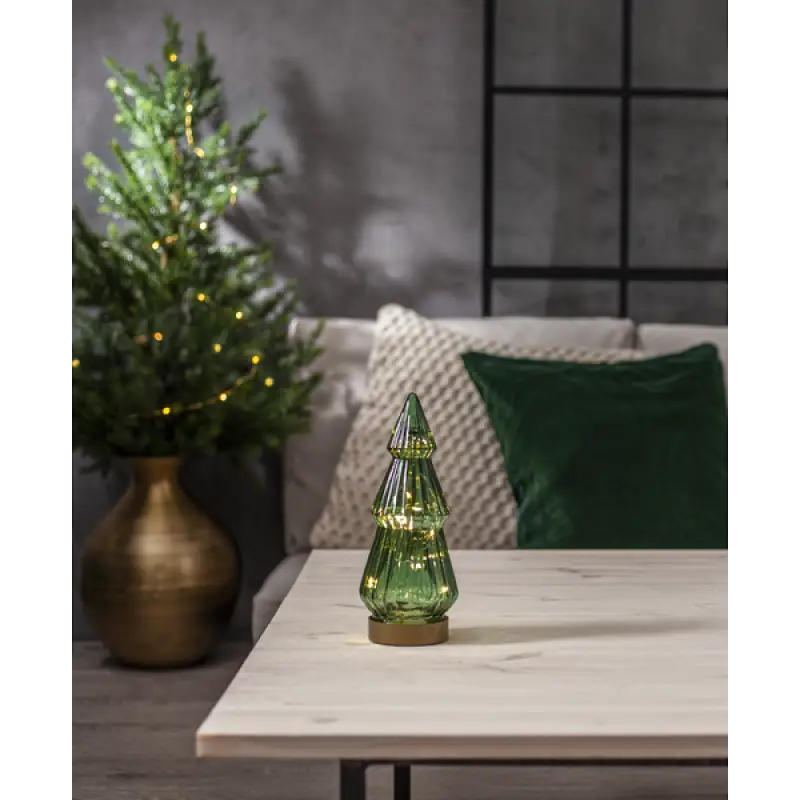 ST Glasdekoration Verde Gran LED 24cm - Jul