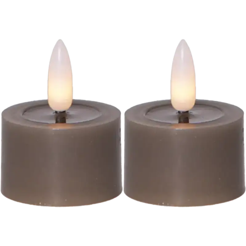 ST LED värmeljus Flamme Flow mullvad 2-pack - LED ljus
