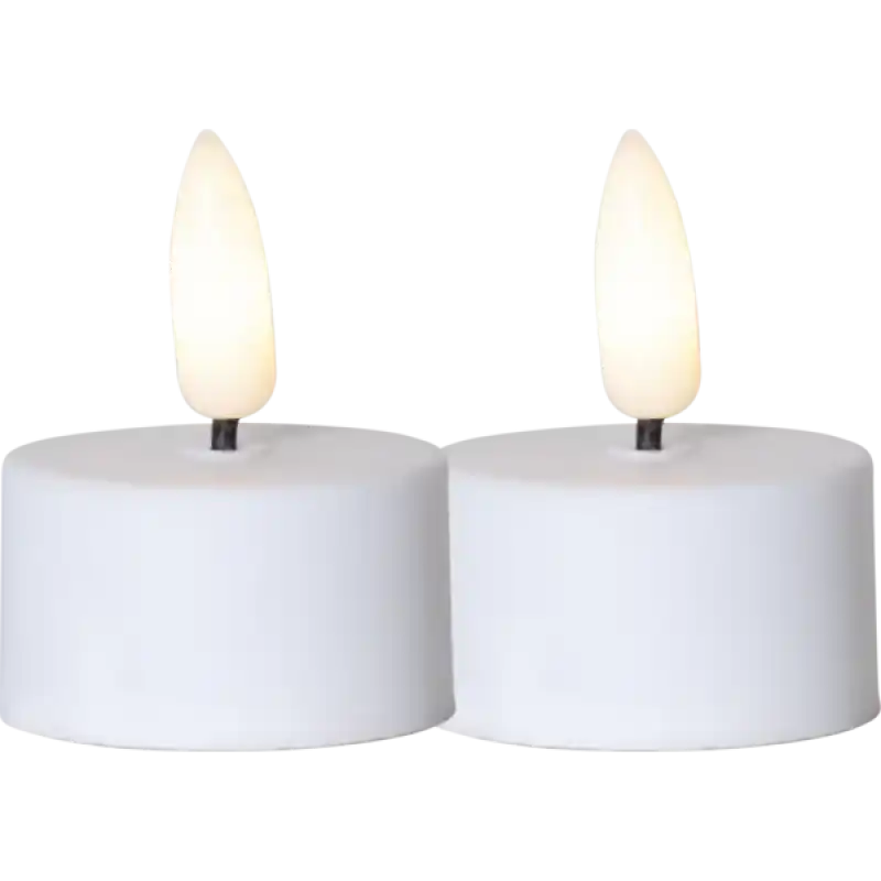 ST LED Värmeljus vita 2-pack - LED ljus