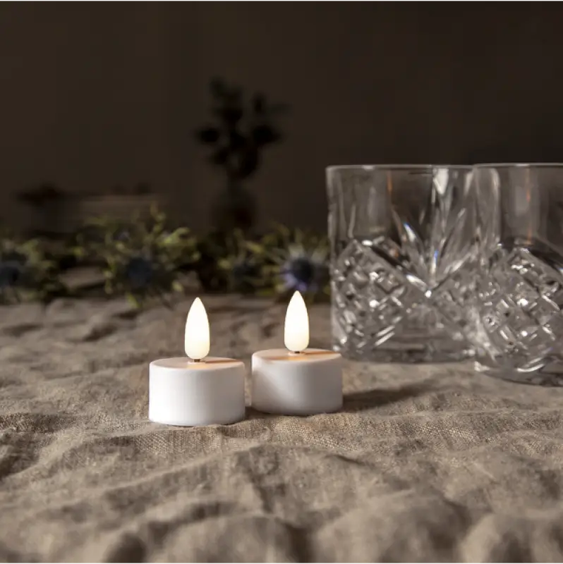 ST LED Värmeljus vita 2-pack - LED ljus