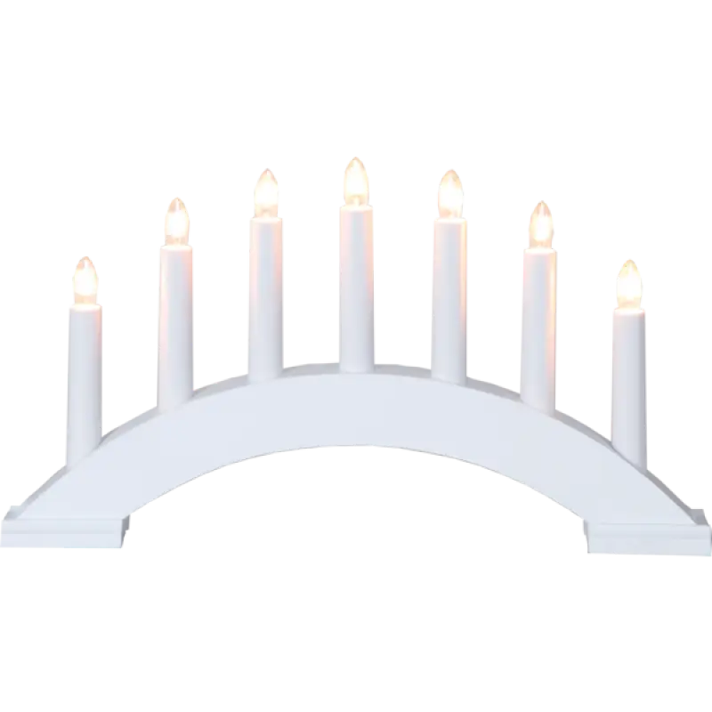 ST Ljusstake Bea vit - Jul