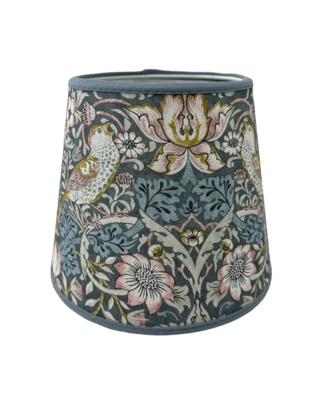 Strawberry thief rund 20 cm Slate - Lampskärm