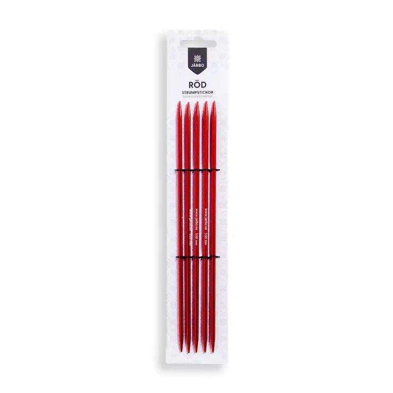 Strumpstickor 20cm/2.0 mm röd - Nova Hem