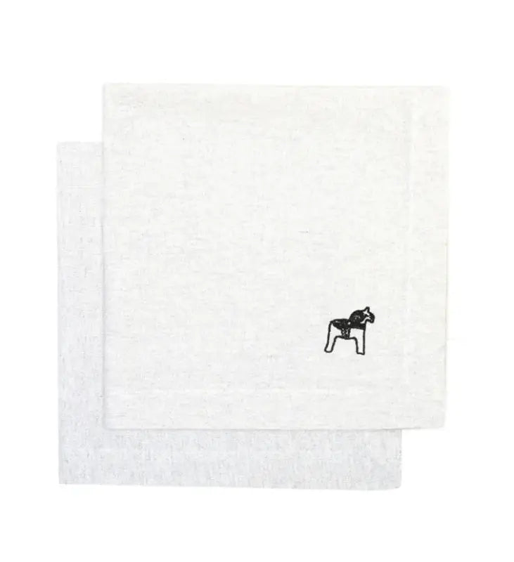 WE dalahäst servett beige 45x45 - Servetter