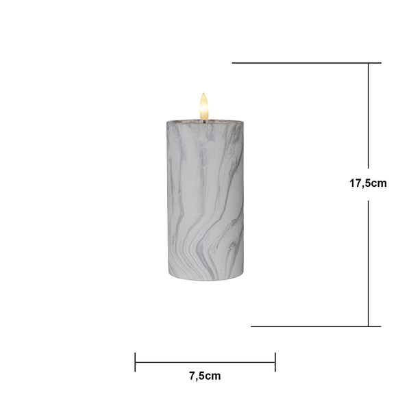 ST LED flamme marble 17,5cm