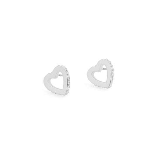 Snö Connected ear heart silver/clear