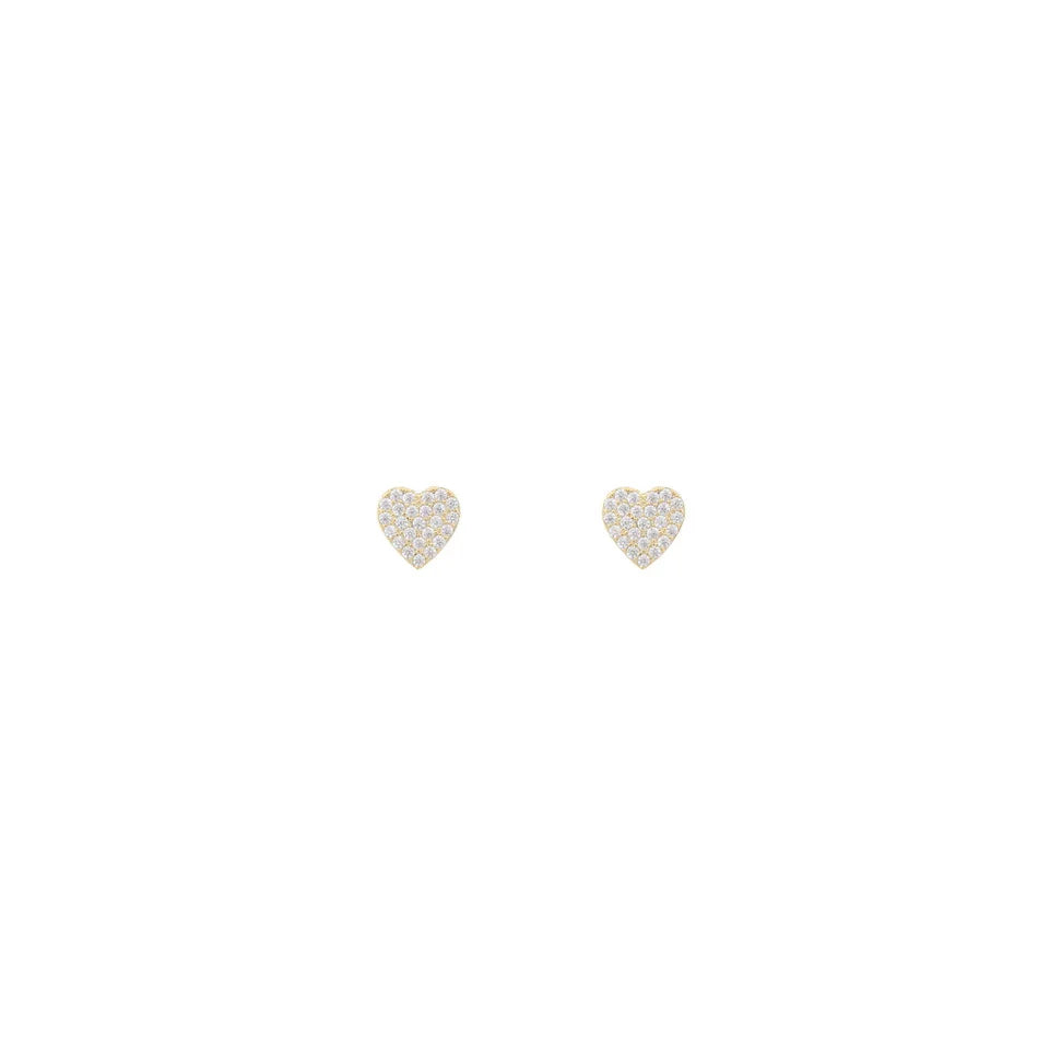 Snö North mini heart ear gold/clear