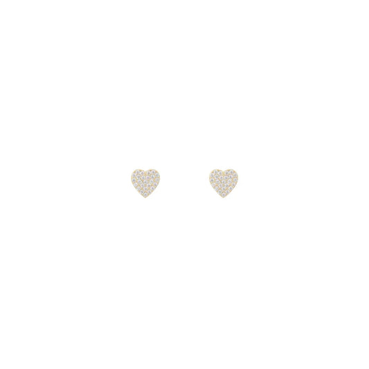 Snö North mini heart ear gold/clear