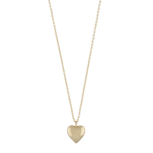 Brooklyn heart pendant neck 45 cm plain g