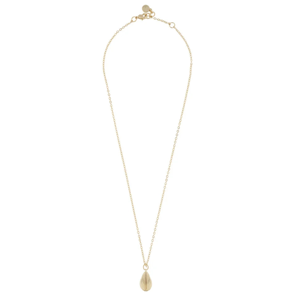 Dakota drop pendant neck 45cm plain gold