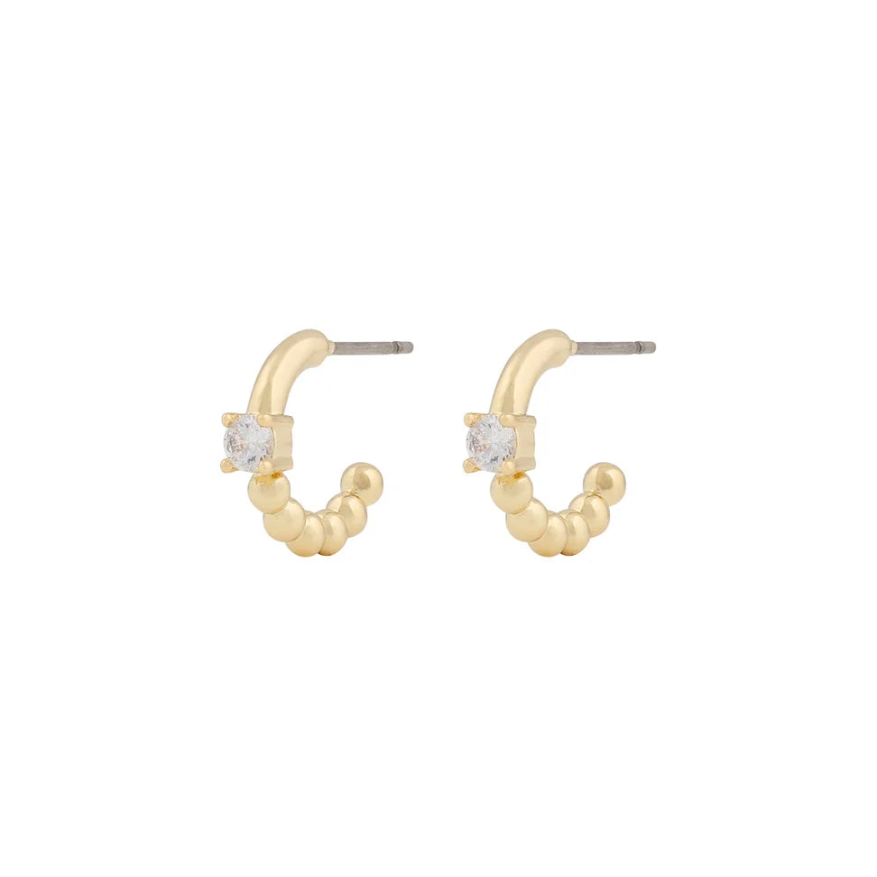 Snö Billie small oval ear gold/clear