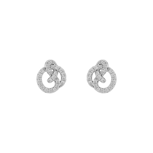 Snö Mayfair knot ear silver/clear