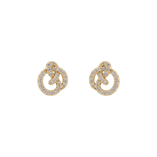 Snö Mayfair knot ear gold/clear