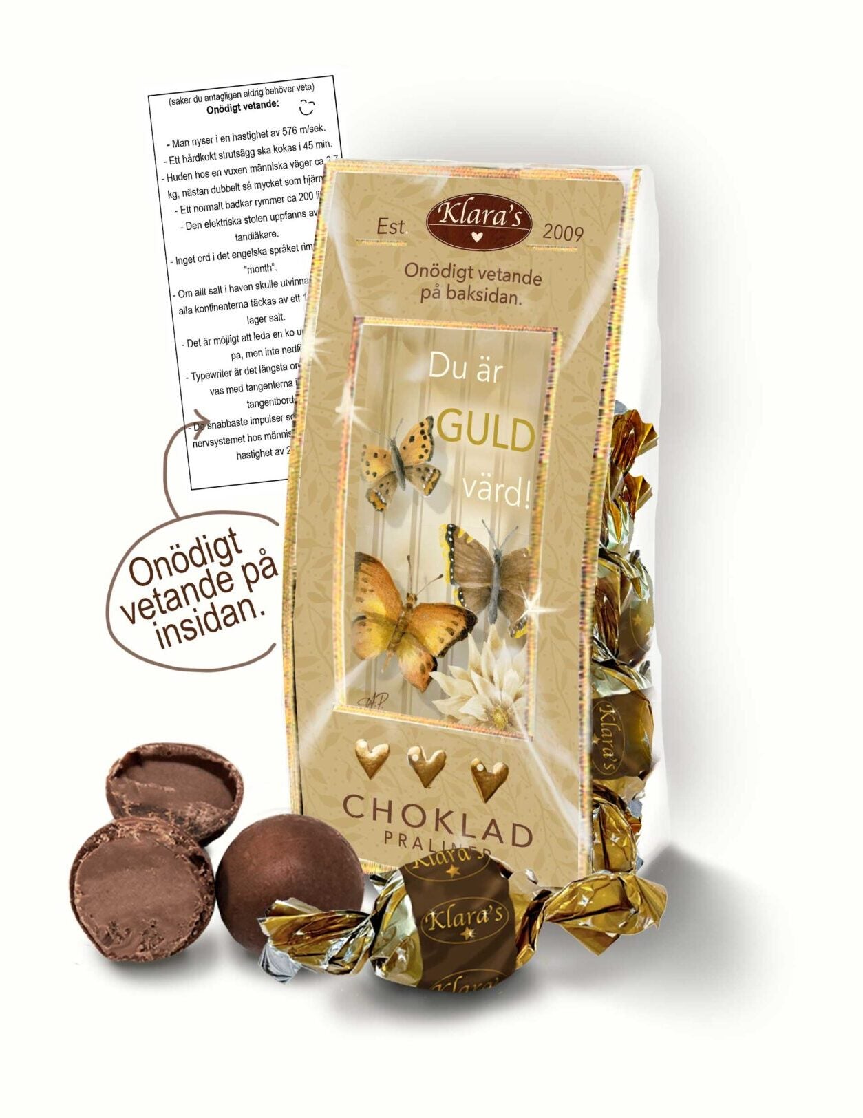 Klara´s Du är guld värd 90gr