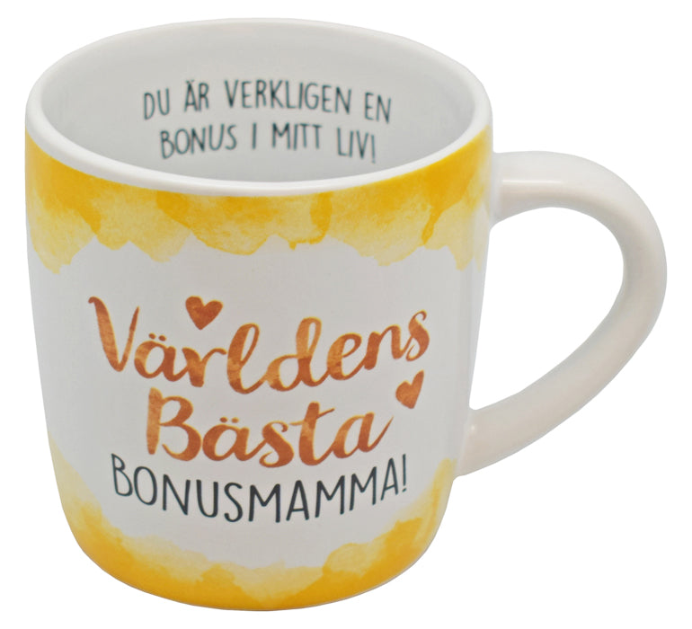 Enjoy mugg Världens bästa Bonusmamma