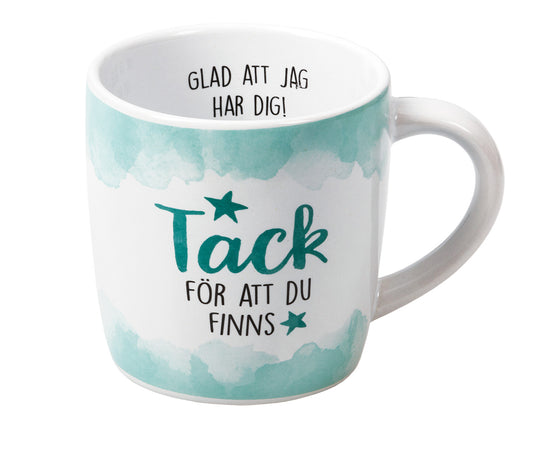 Enjoy mugg Tack för att du finns