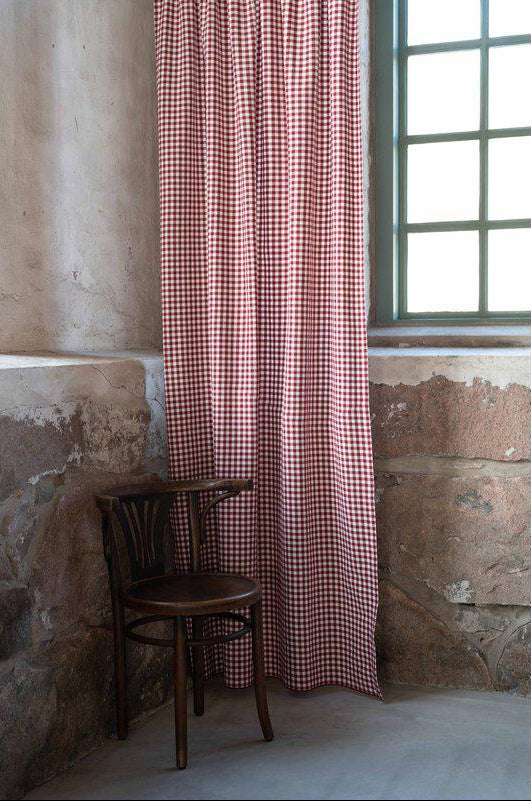 Freja  2-Pack Multibandslängder  120x250 cm  Röd/vit