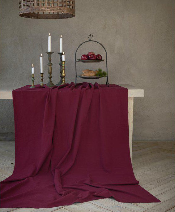 Vide Stor Duk  140x300  cm  Vinröd